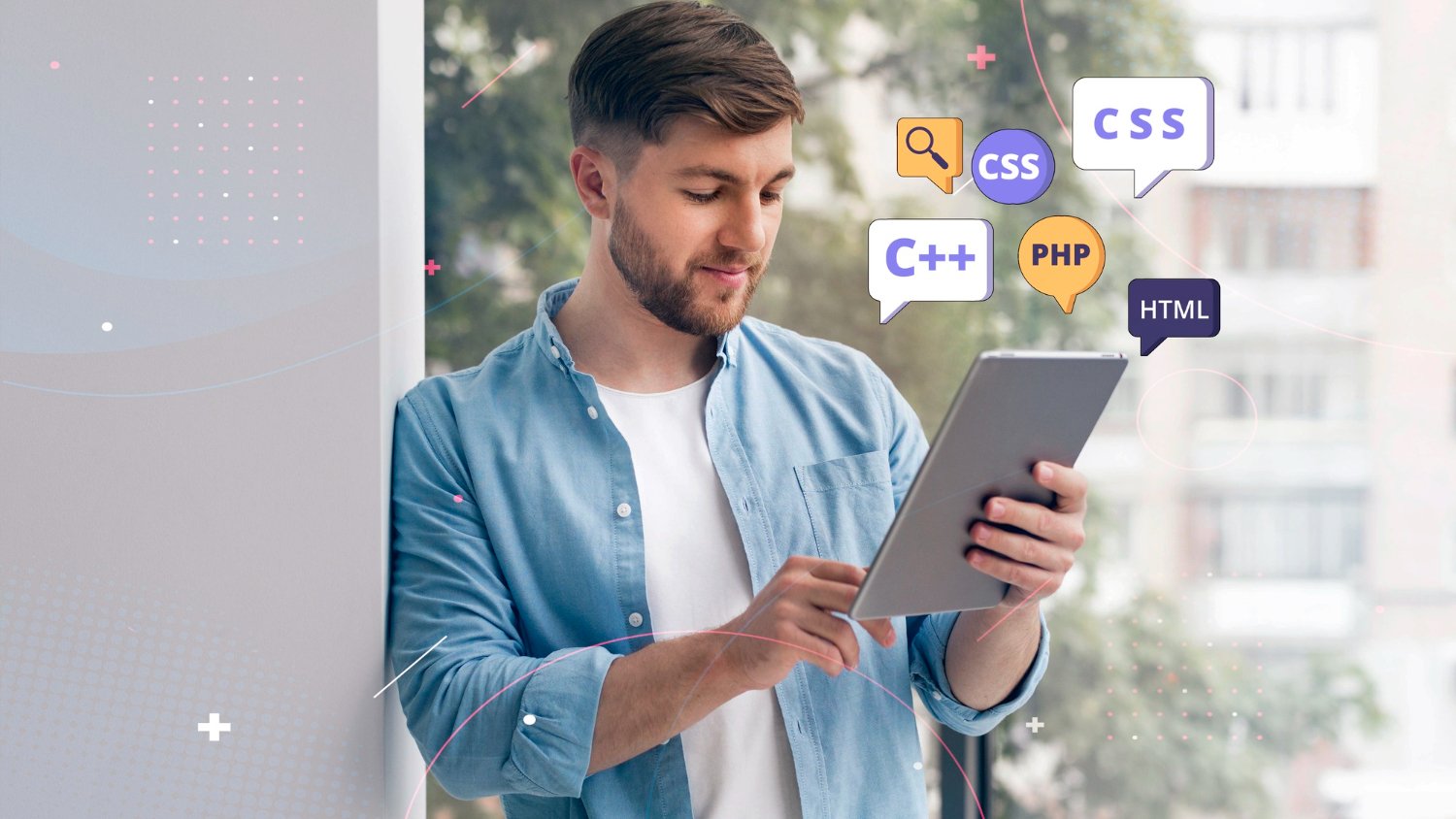 Person working on HTML code on computer, representing WordPress development services, custom WordPress solutions and web development services in Lahore Pakistan