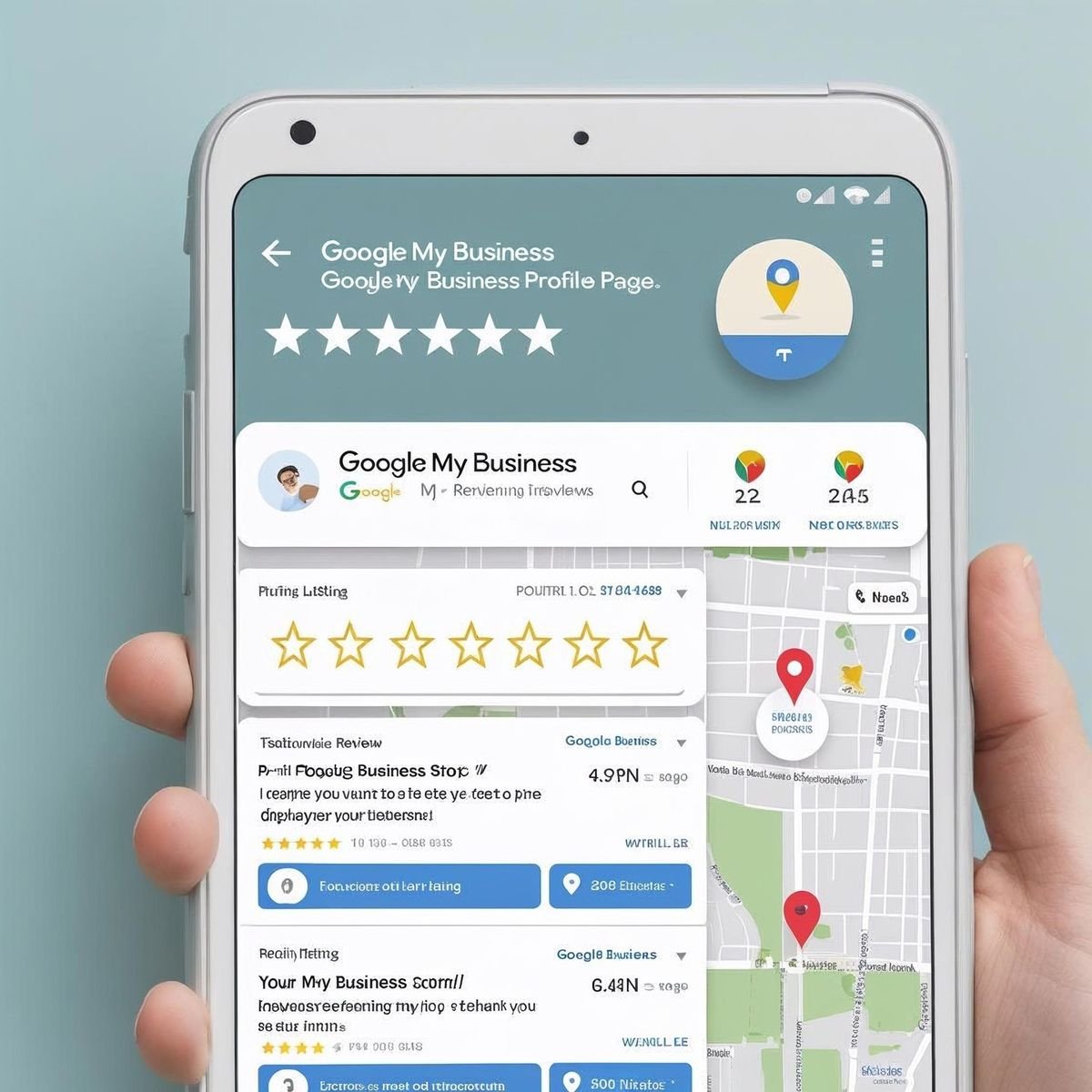 gmb marketing strategy concept showing audience engagement, online branding, and digital promotion.