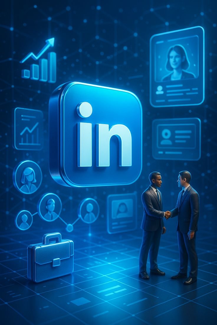 Digital marketing team planning LinkedIn marketing services and social media strategy for business growth