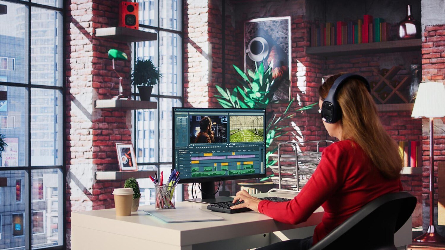 professional video and animation services with editor using creative software for 2D & 3D animations