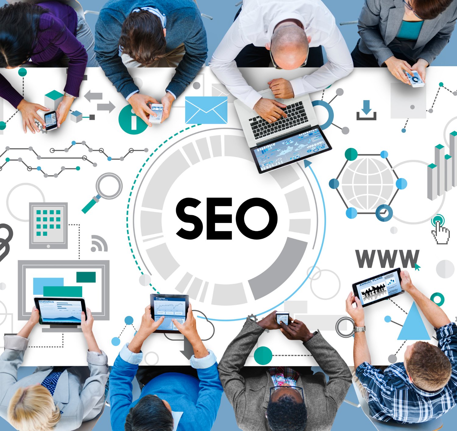 Technical SEO services pakistan , concept with search engine optimization browsing,